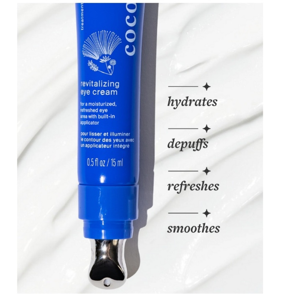 COCOKIND Revitalizing Eye Cream w/ Hygienic Metal Applicator Tip, NWTag and Box